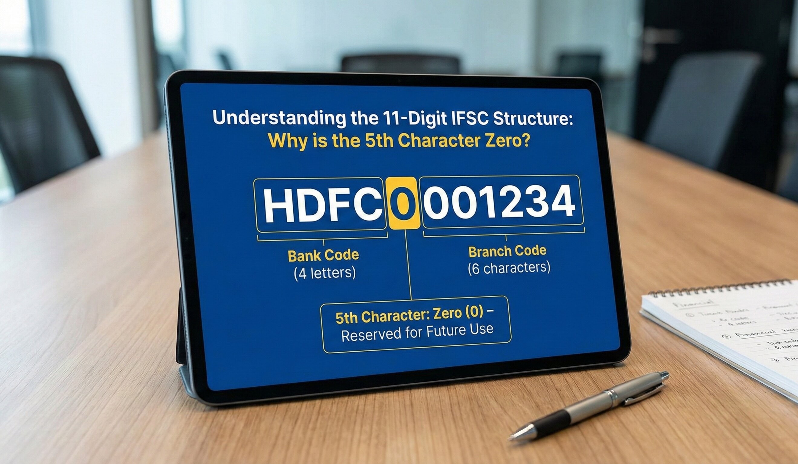 Understanding the 11-Digit IFSC Structure: Why is the 5th Character Zero?