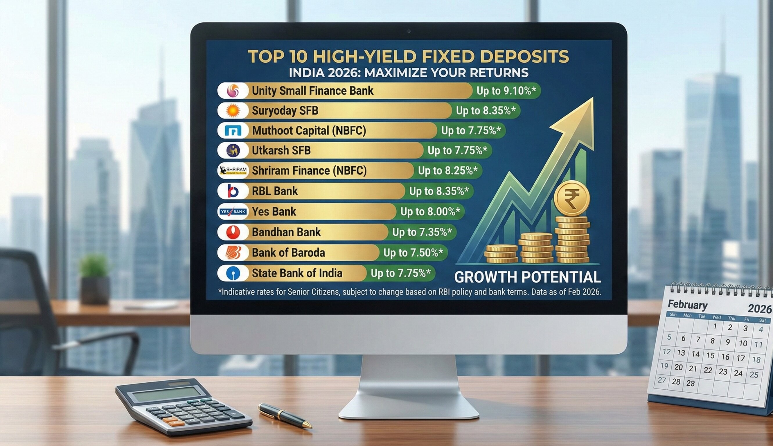 Top 10 High-Yield Fixed Deposits in India 2026: Maximize Your Returns
