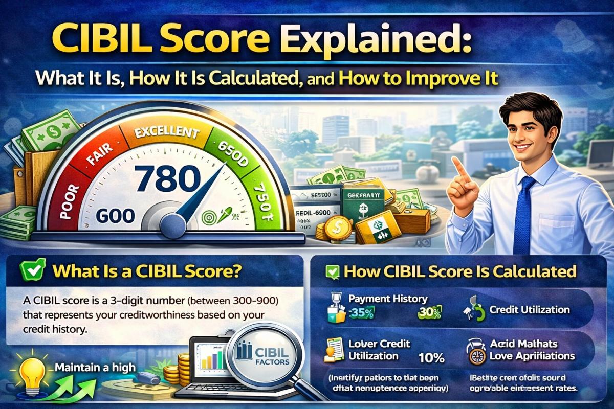 CIBIL Score Explained: What It Is, How It Is Calculated, and How to Improve It