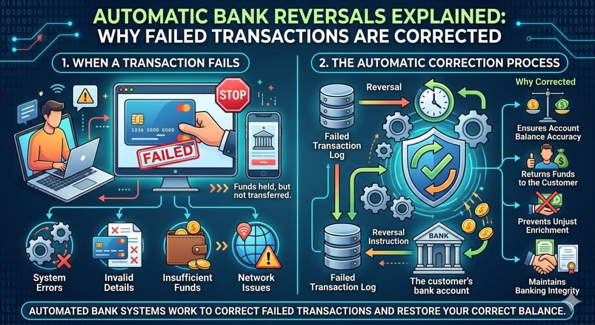 Automatic Bank Reversals Explained: Why Failed Transactions Are Corrected