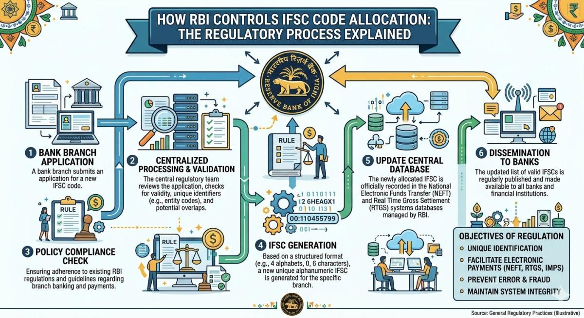 How RBI Controls IFSC Code Allocation: The Regulatory Process Explained