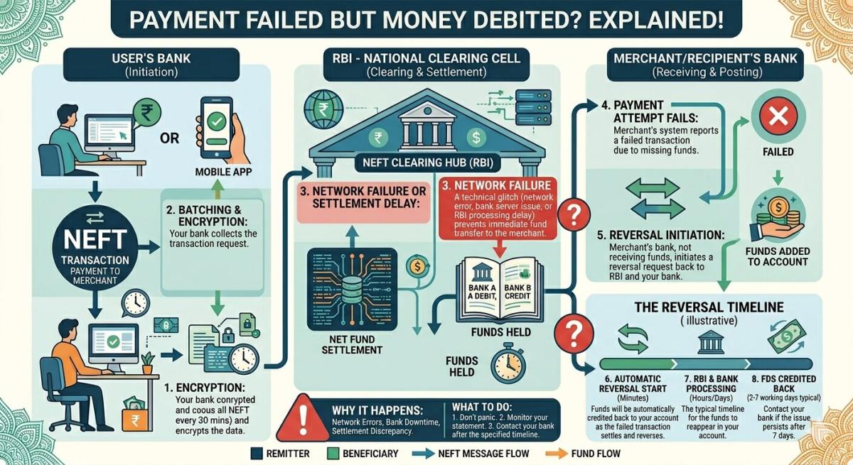 Payment Failed But Money Debited? Explained!