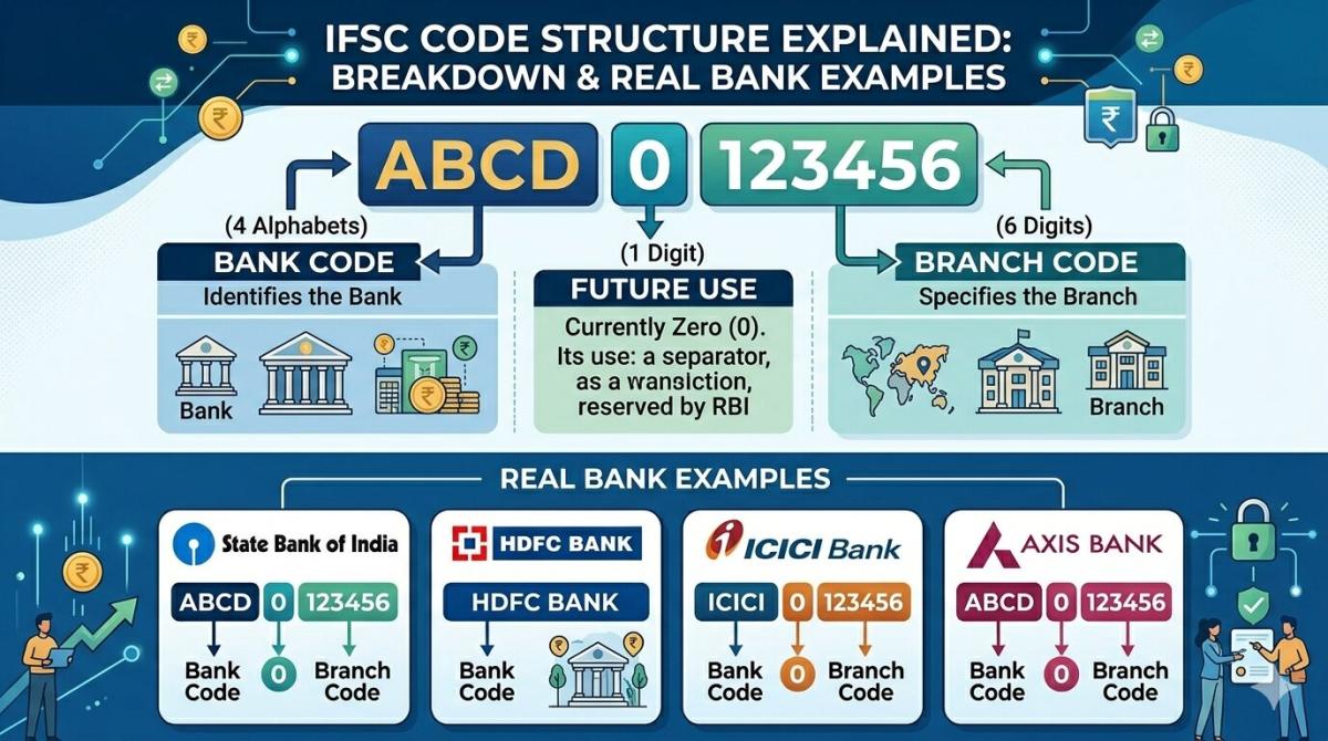 IFSC Code Structure Explained: Breakdown & Real Bank Examples
