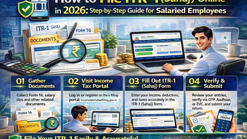 How to File ITR-1 (Sahaj) Online in 2026: Step-by-Step Guide for Salaried Employees