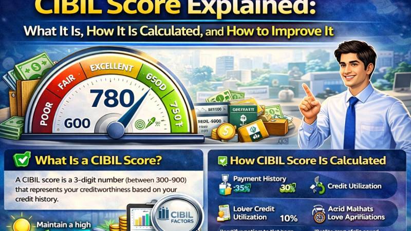 CIBIL Score Explained: What It Is, How It Is Calculated, and How to Improve It
