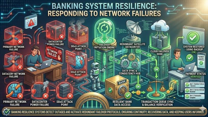Banking System Resilience: Responding to Network Failures