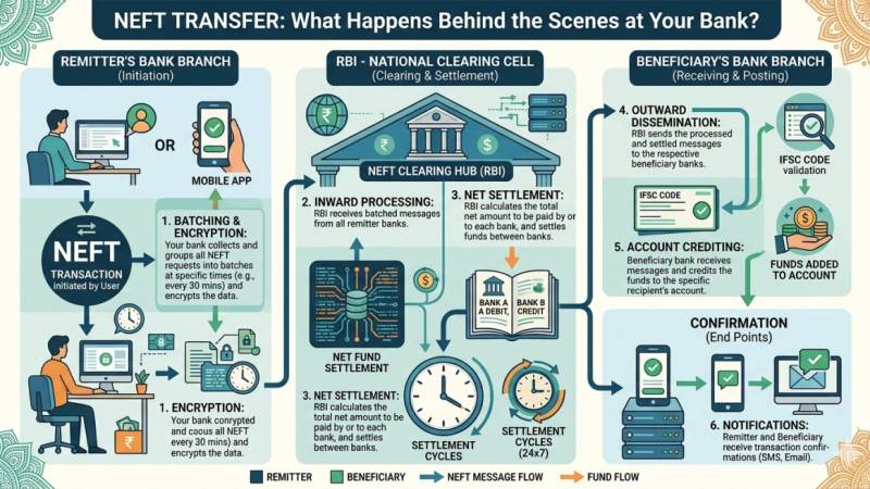 NEFT Transfer: What Happens Behind the Scenes at Your Bank?