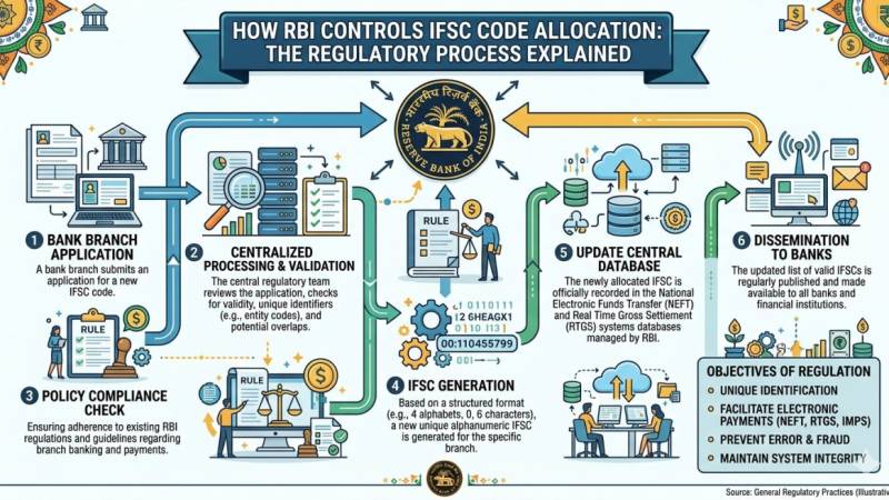 How RBI Controls IFSC Code Allocation: The Regulatory Process Explained