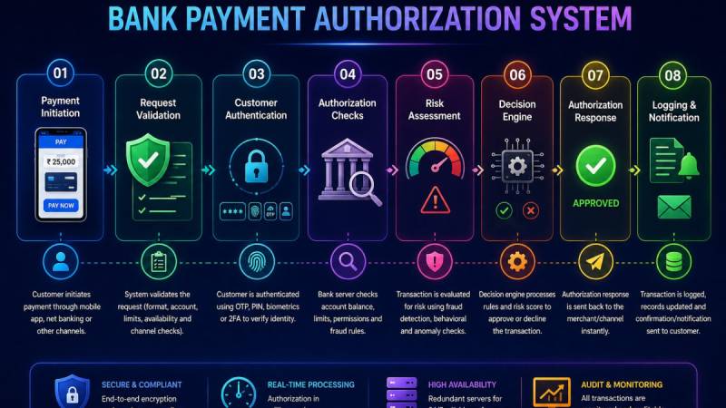 Stepwise Breakdown of Bank Payment Authorization System