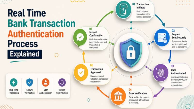 Real Time Bank Transaction Authentication Process Explained